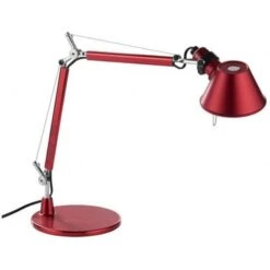Artemide Tolomeo Micro Tischlampe, Eloxiert Rot