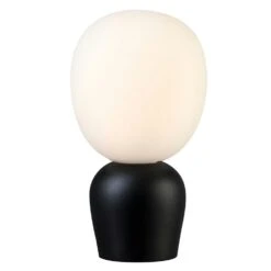 Belid Buddy Tischlampe, Schwarz / Opal