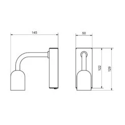 Belid Regal Wall Lamp 1, Matt Black -Günstiges Leuchten Geschäft belid regal wall lamp matt black 5