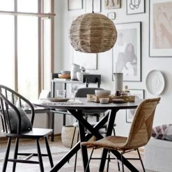 Bloomingville Hillow Hängelampe Ø46 Cm, Natur -Günstiges Leuchten Geschäft bloomingville hillow pendant lamp nature banana palm bark 2