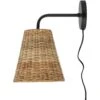 Bloomingville Thed Wandleuchte Rattan, Natur -Günstiges Leuchten Geschäft bloomingville thed wall lamp nature rattan 0
