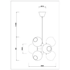 Tage 50 Hängelampe, Messing/Klar -Günstiges Leuchten Geschäft co bankeryd tage 50 deckenlampe 1