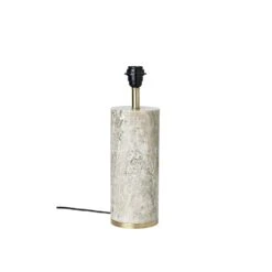 Cozy Living Ella Lampensockel Marmor Mit Messing, Beige
