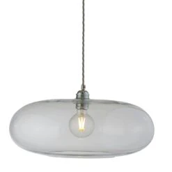 Horizon Lampe Ø 45 Cm, Klar/ Silber