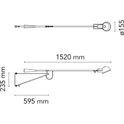 Flos 265 Small Wandleuchte, Schwarz -Günstiges Leuchten Geschäft flos 265 small 0