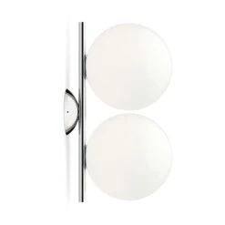 Flos Ic Lights C/W1 Double Wandleuchte, Chrome