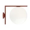 Flos IC Lights C/W2 Ceiling/Wall Lamp, Burgundy Red -Günstiges Leuchten Geschäft flos ic lights c w2 decken wandleuchte chrom 14