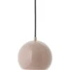 Ball Hängelampe 18 Cm, Glossy Nude -Günstiges Leuchten Geschäft frandsen ball metal ceiling pendant 18 cm 24