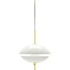 Fritz Hansen Clam Hängelampe Weiß / Messing, 500 Mm -Günstiges Leuchten Geschäft fritz hansen clam hangelampe wei messing 0