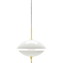 Fritz Hansen Clam Hängelampe Weiß / Messing, 500 Mm