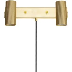 Globen Lighting Hubble 2 Wandleuchte, Messing Gebürstet