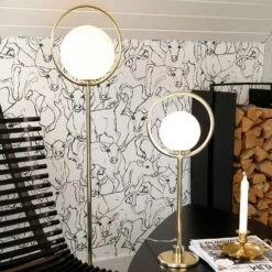 Globen Lighting Saint Stehleuchte, Chrom -Günstiges Leuchten Geschäft globen lighting saint stehleuchte messing 1