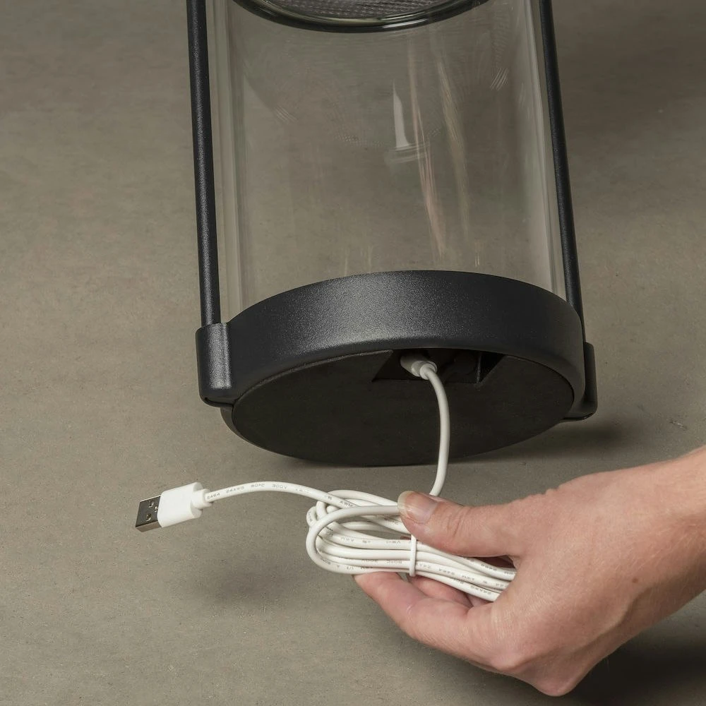 Crotone Tischlampe Tragbar, Schwarz 5 Crotone Tischlampe Tragbar, Schwarz – Bild 3