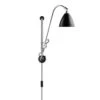 Gubi Bestlite BL5 Wandleuchte, Chrom/Schwarz