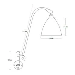 Gubi Bestlite BL6 Wandleuchte, Chrom/Weiss -Günstiges Leuchten Geschäft gubi bestlite bl6 wandleuchte messing schwarz 1 1