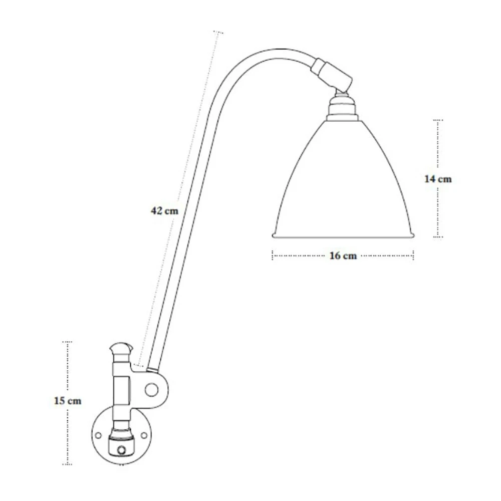 Gubi Bestlite BL6 Wandleuchte, Messing/ Weiss 4 Gubi Bestlite BL6 Wandleuchte, Messing/ Weiss – Bild 2