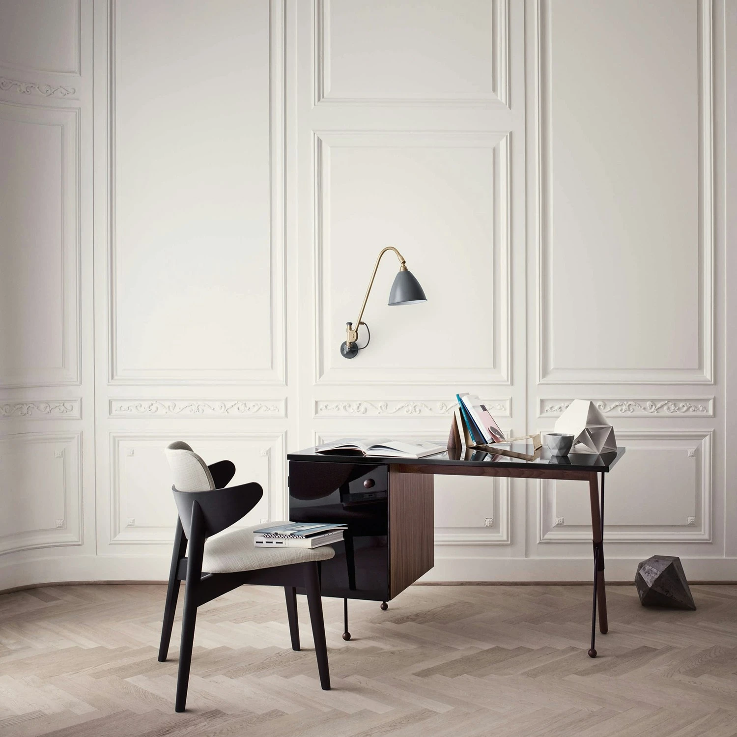 Gubi Bestlite BL6 Wandleuchte, Messing/ Weiss 8 Gubi Bestlite BL6 Wandleuchte, Messing/ Weiss – Bild 6