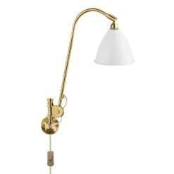 Gubi Bestlite BL6 Wandleuchte, Messing/ Weiss