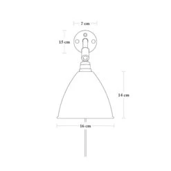 Gubi Bestlite BL7 Wandleuchte, Chrom/Porzellan -Günstiges Leuchten Geschäft gubi bestlite bl7 wandleuchte messing porzellan 2 2