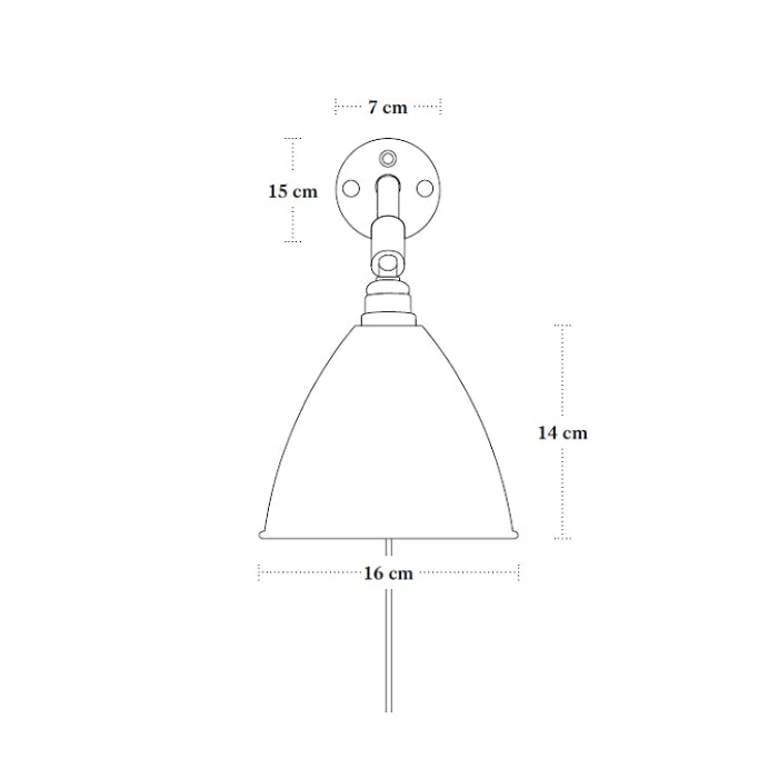 Gubi Bestlite BL7 Wandleuchte, Messing/Porzellan 4 Gubi Bestlite BL7 Wandleuchte, Messing/Porzellan – Bild 2