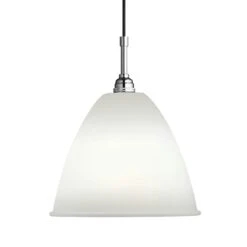 Gubi Bestlite BL9M Deckenleuchte, Chrom/Porzellan