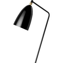 Gubi Gräshoppa Stehlampe, Glossy Black -Günstiges Leuchten Geschäft gubi grashoppa floor lamp shade bk glossy 1