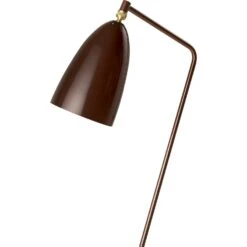 Gubi Gräshoppa Stehlampe, Walnussfarben -Günstiges Leuchten Geschäft gubi grashoppa floor lamp shade walnut bn glossy 1