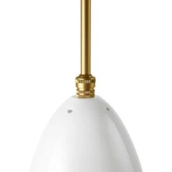 Gubi Gräshoppa Hängelampe, Glossy Alabaster White 6 Gubi Gräshoppa Hängelampe, Glossy Alabaster White -Günstiges Leuchten Geschäft gubi grashoppa pendant brass shade alabstr wt gloss 1