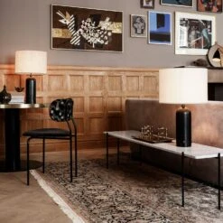 Gubi Gravity Tischlampe Groß, Schwarz Stahl / Weiß -Günstiges Leuchten Geschäft gubi gravity tischleuchte large schwarz canvas 2