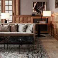 Gubi Gravity Tischlampe Groß, Schwarz Stahl / Weiß -Günstiges Leuchten Geschäft gubi gravity tischleuchte large schwarz canvas 3