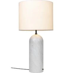 Gubi Gravity XL Stehlampe Niedrig, Weiß Marmoriert / Weiß -Günstiges Leuchten Geschäft gubi gravity xl low 15