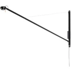 Hay Fifty-Fifty Wandleuchte, Soft Black