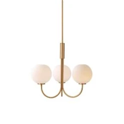 Herstal Ballon Chandelier, Matt Brass