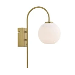 Herstal Ballon Wall Lamp, Matt Brass