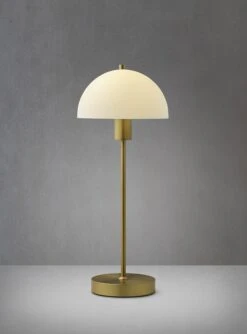 Herstal Vienda Tischleuchte, Messing/Weiss -Günstiges Leuchten Geschäft herstal vienda tischleuchte weiss 15