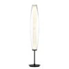 Herstal Zenta Floor Lamp, Black/Clear Glass