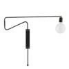 House Doctor Swing Wandlampe 70 Cm, Schwarz -Günstiges Leuchten Geschäft house doctor swing wandlampe 70 cm 1