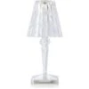 Kartell Battery Tischlampe Tragbar, Transparent -Günstiges Leuchten Geschäft kartell battery table lamp smoke 1