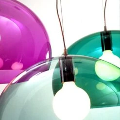 Kartell FL/Y Hängelampe 52 Cm, Kristall -Günstiges Leuchten Geschäft kartell fl y lampe blau 5 1