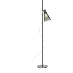 Kartell K-Lux Stehlampe, Schwarz / Rauchfarben