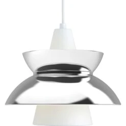 Louis Poulsen Doo Wop Pendelleuchte, Edelstahl
