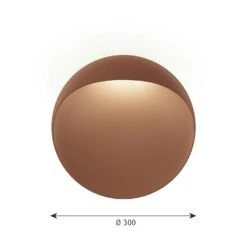 Louis Poulsen Flindt Wandleuchte Ø300 LED 2700K, Corten -Günstiges Leuchten Geschäft louis poulsen flindt wandleuchte 400 led 2700k corten 7