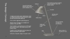 Louis Poulsen NJP Mini Tischlampe, Benzinblau -Günstiges Leuchten Geschäft louis poulsen njp mini table lamp 1