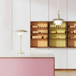 Louis Poulsen PH 3/3 Hängelampe, Messing / Opalglas -Günstiges Leuchten Geschäft louis poulsen ph 3 3 2