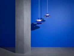 Louis Poulsen Ph 5 Mini Hängelampe, Monochrome Blue -Günstiges Leuchten Geschäft louis poulsen ph 5 mini pendelleuchte orange 40