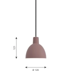 Louis Poulsen Toldbod 120 Hängelampe, Dark Rose -Günstiges Leuchten Geschäft louis poulsen toldbod 120 hangelampe 20
