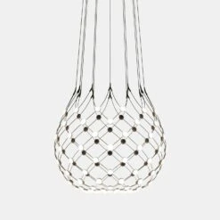 Luceplan Mesh Phase Cut Suspension, Ø80 Cm / 5m -Günstiges Leuchten Geschäft luceplan mesh suspension 80 cm 1