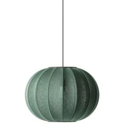 Knit-Wit Hängelampe Rund 45 Cm, Tweed Green