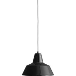 Workshop W3 Hängelampe, Shiny Black