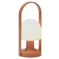 Marset FollowMe Tischlampe Tragbar, Terracotta